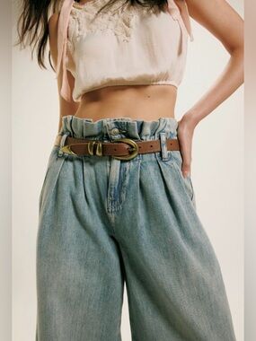 Forager Super Wide Leg Jeans in cool water